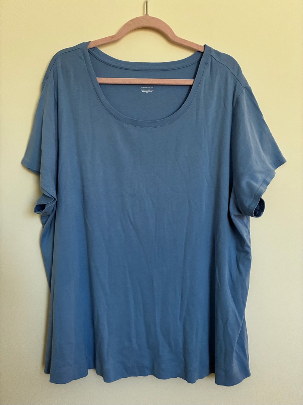 J Jill Pima Cotton Tee blue size 3x